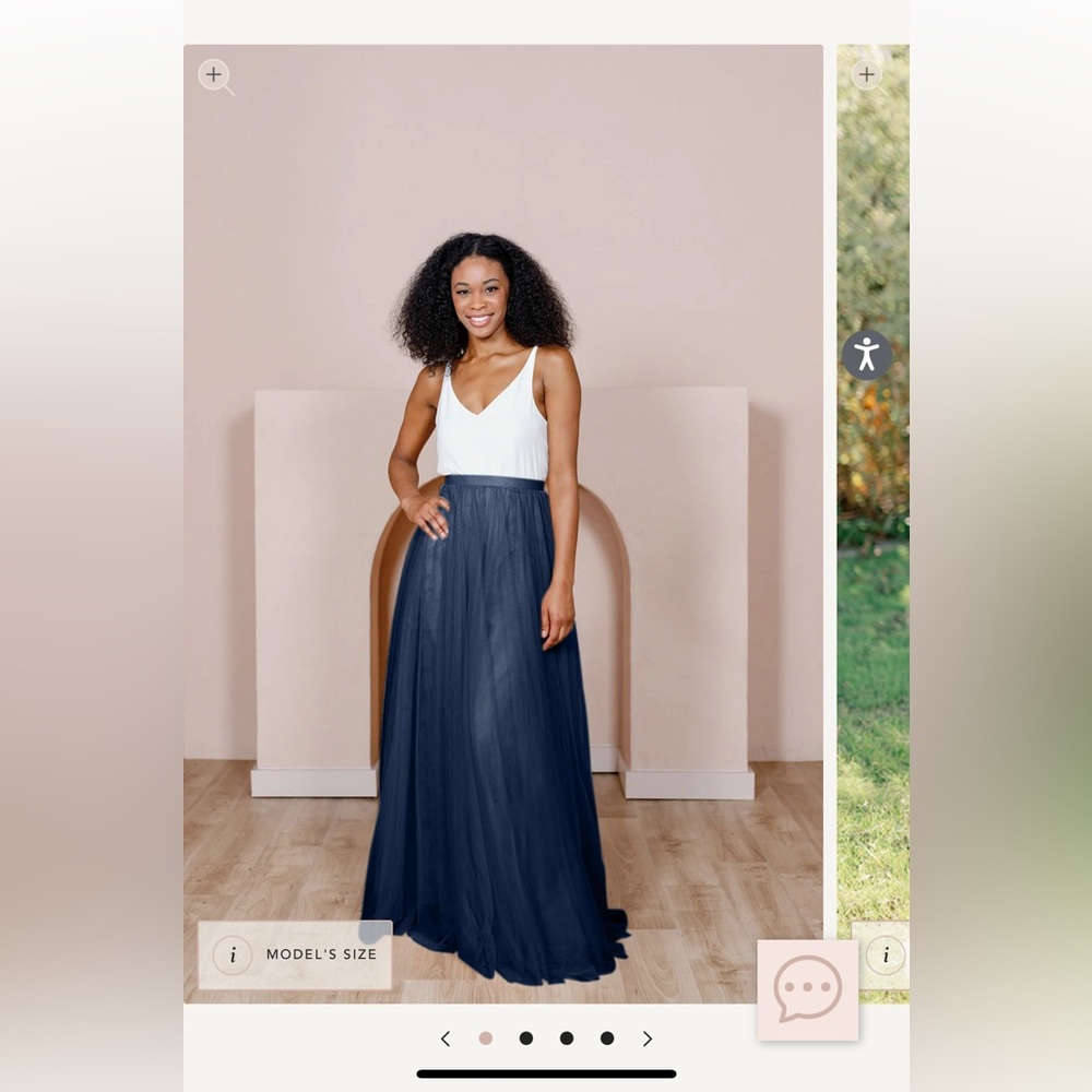 Revelry Skylar Tulle Skirt - Navy